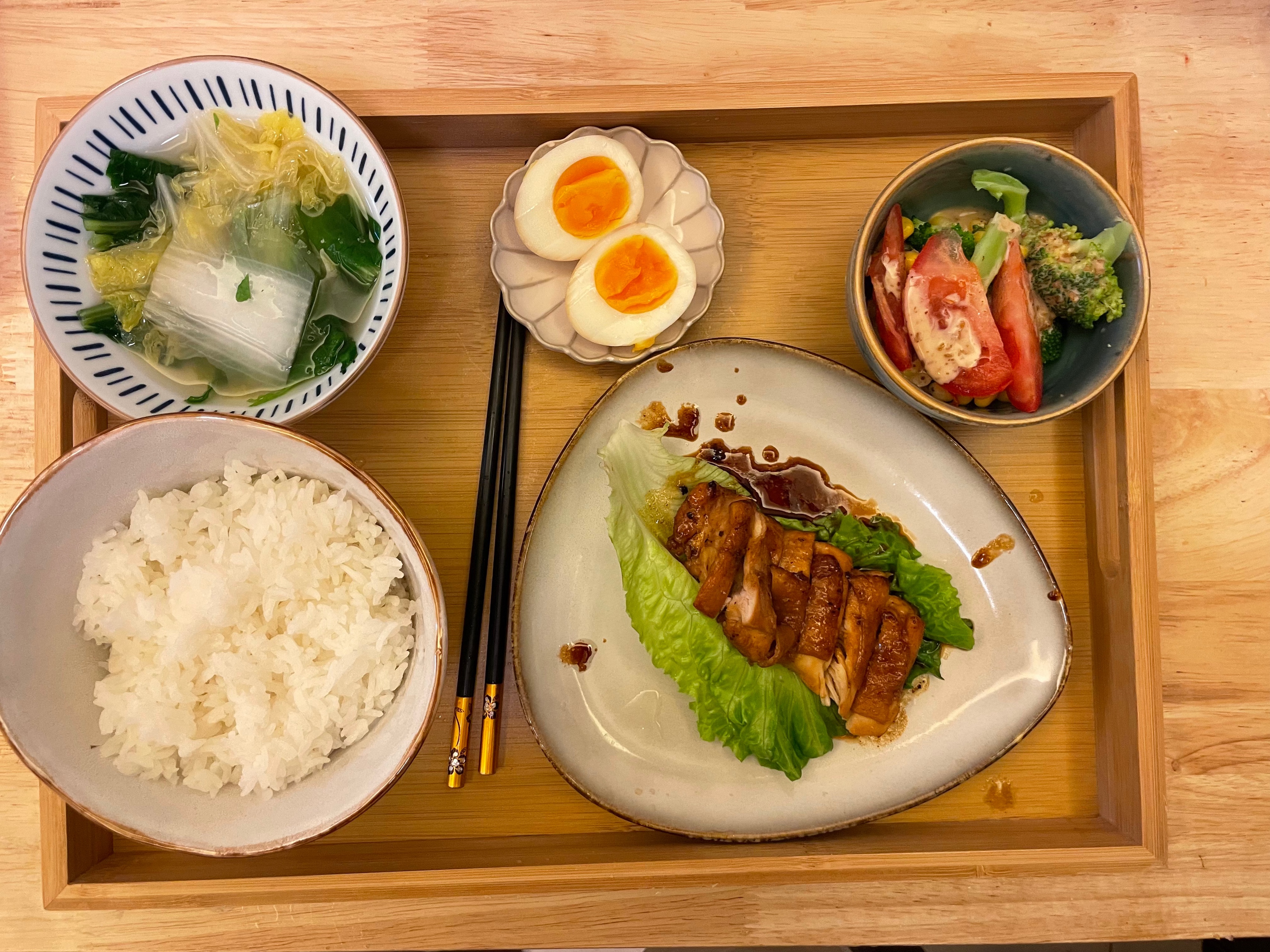 日式照烧鸡扒定食Teriyaki Chicken的做法