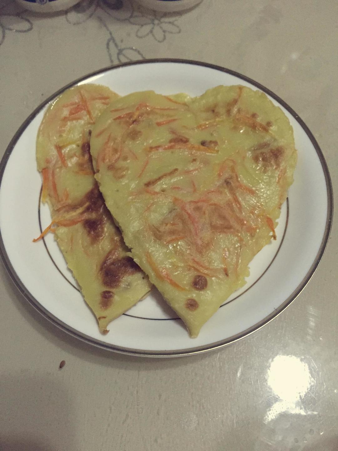 宝宝辅食（胡萝卜鸡蛋饼）