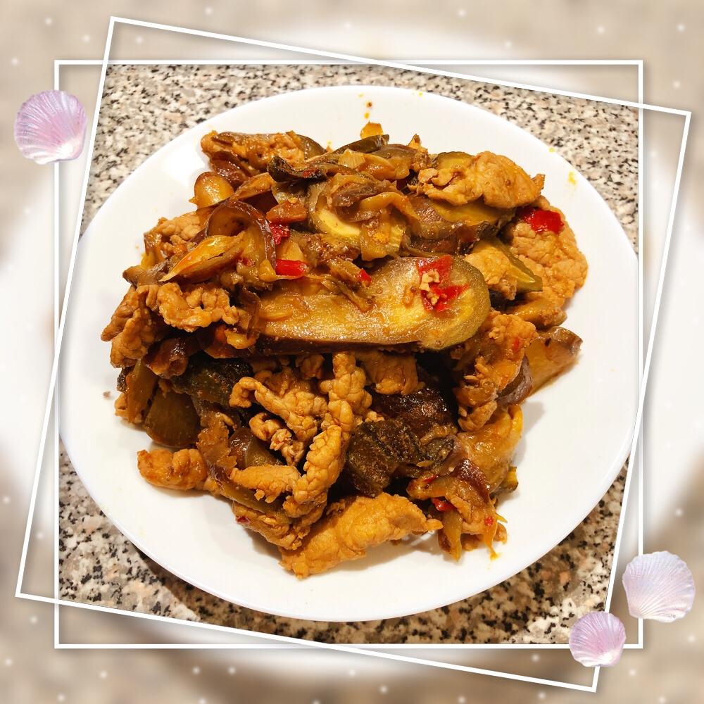 茄子炒肉