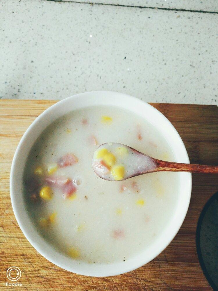 火腿玉米浓汤