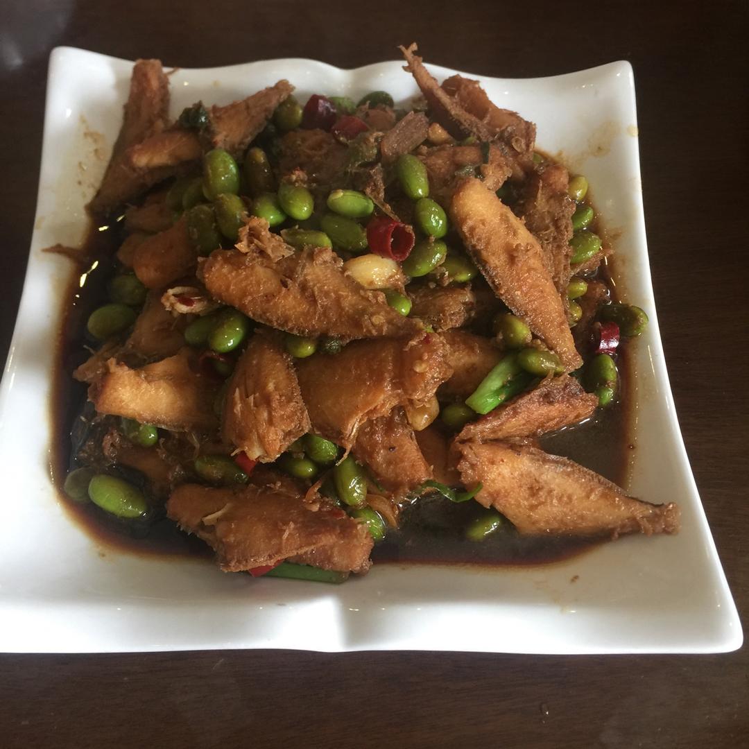 橡皮鱼干烤肉
