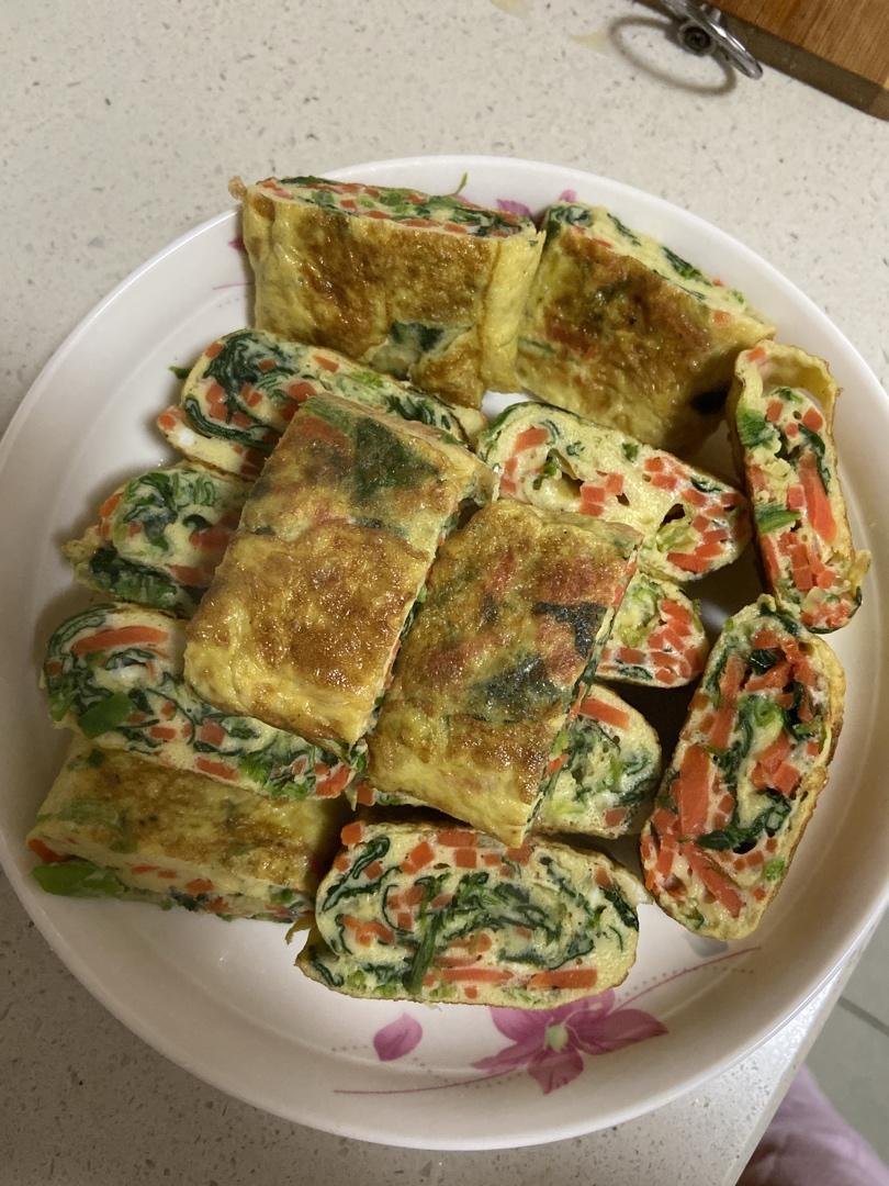 【低脂减肥】菠菜蛋卷