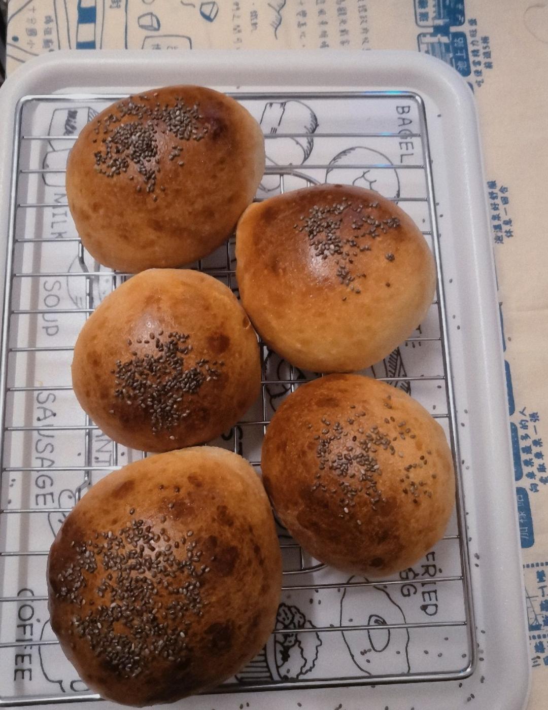 零失败汉堡胚（一次发酵）