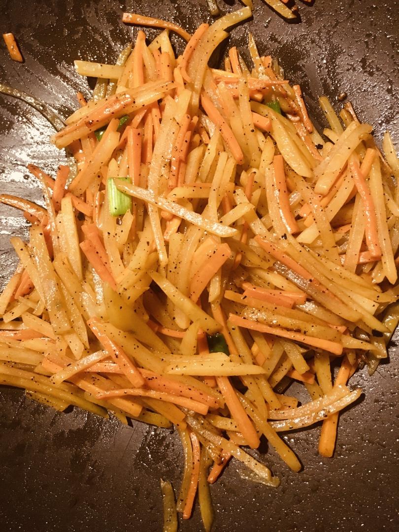 素食/醋烹双丝/土豆丝胡萝卜丝