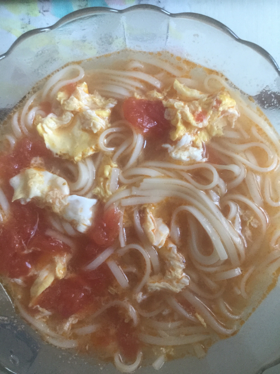 番茄鸡蛋挂面汤
