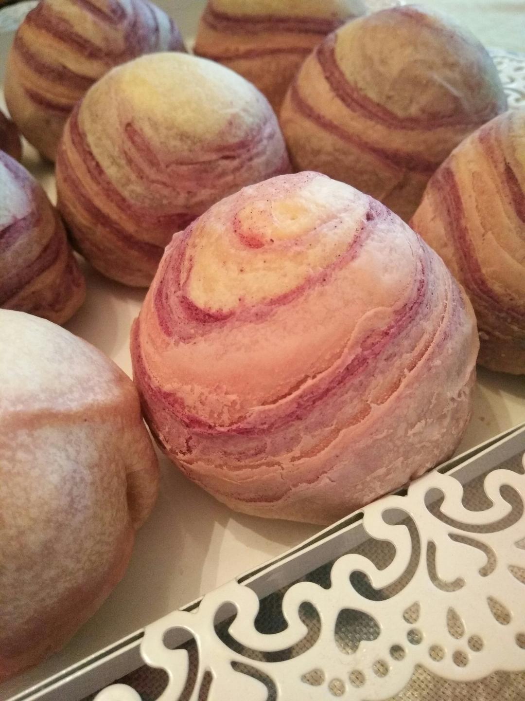 彩虹渐变蛋黄酥（无需揉出膜）