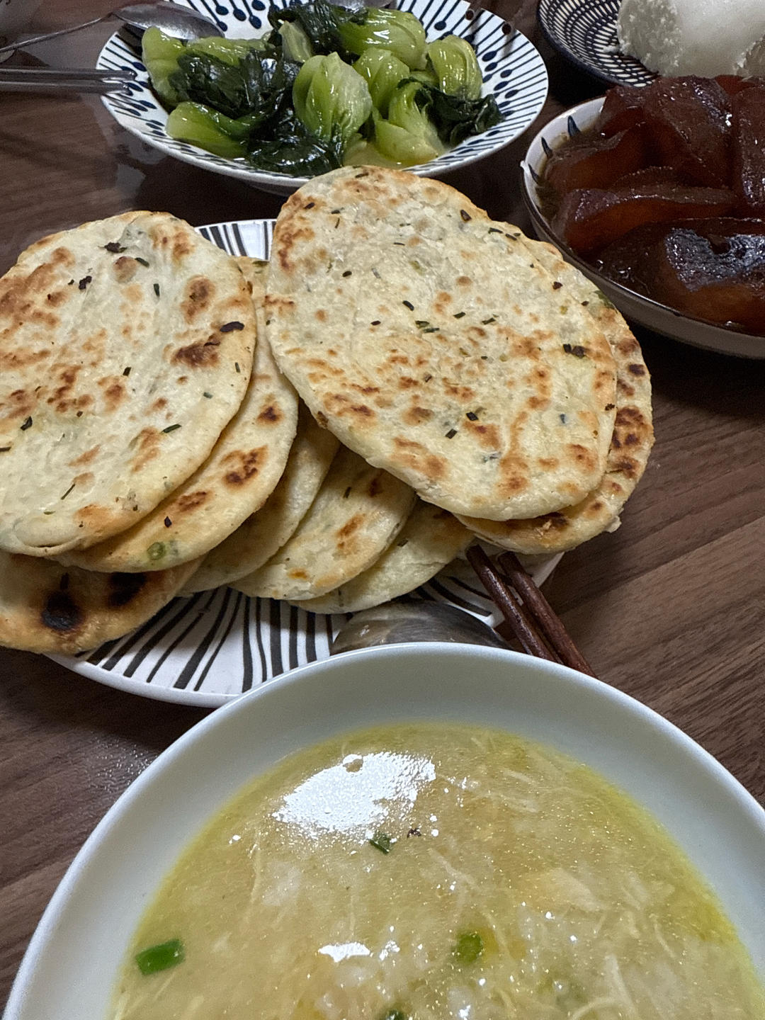 发面葱油酥饼
