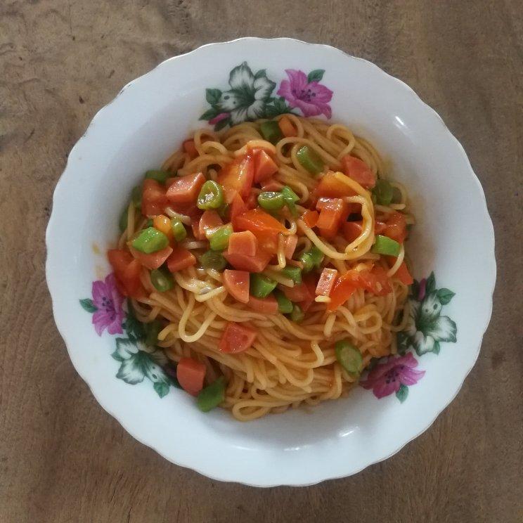 蚝油茄汁拌面