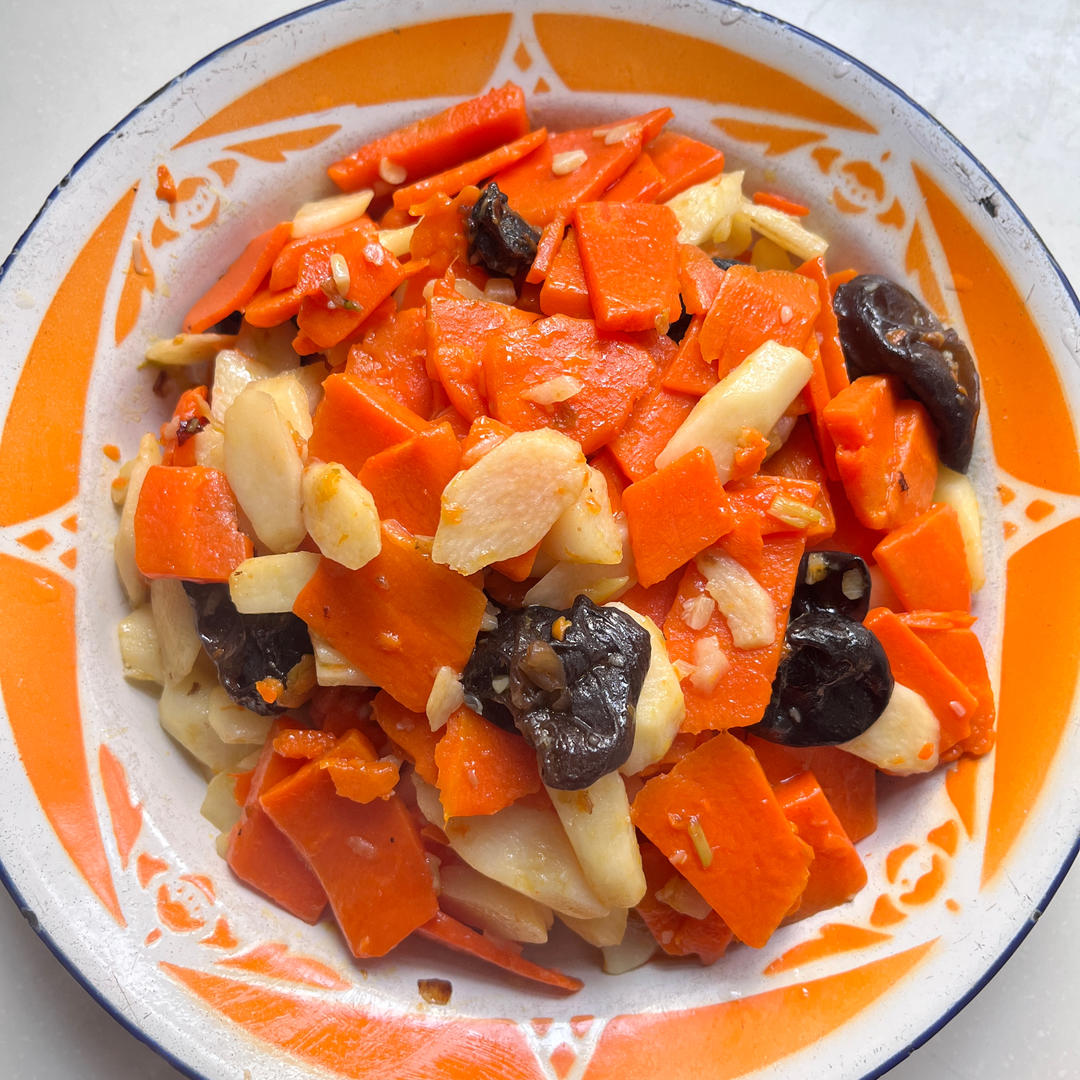 素菜冠军！营养美味的山药炒木耳