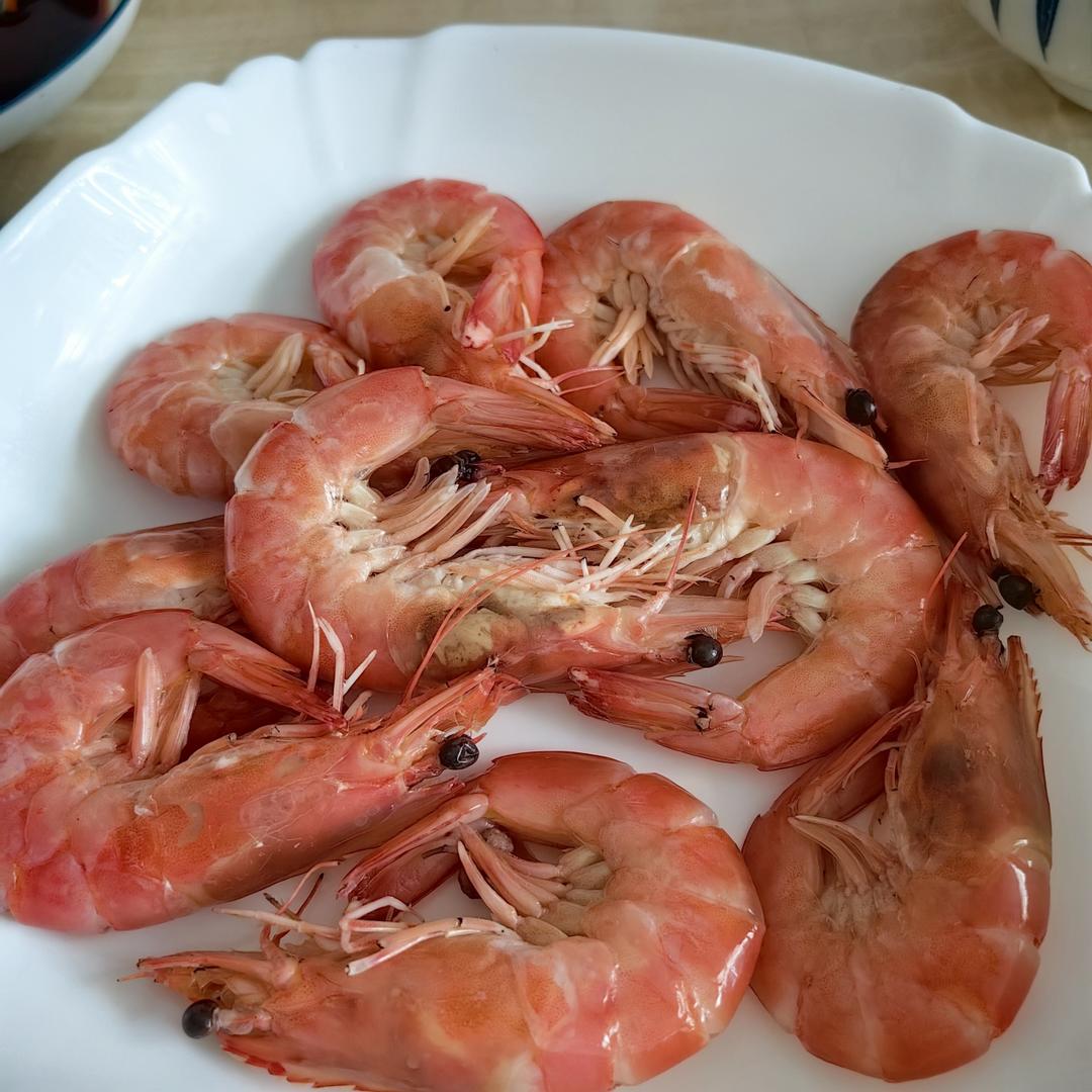 水煮虾（灵魂蘸料汁很关键哈😄）