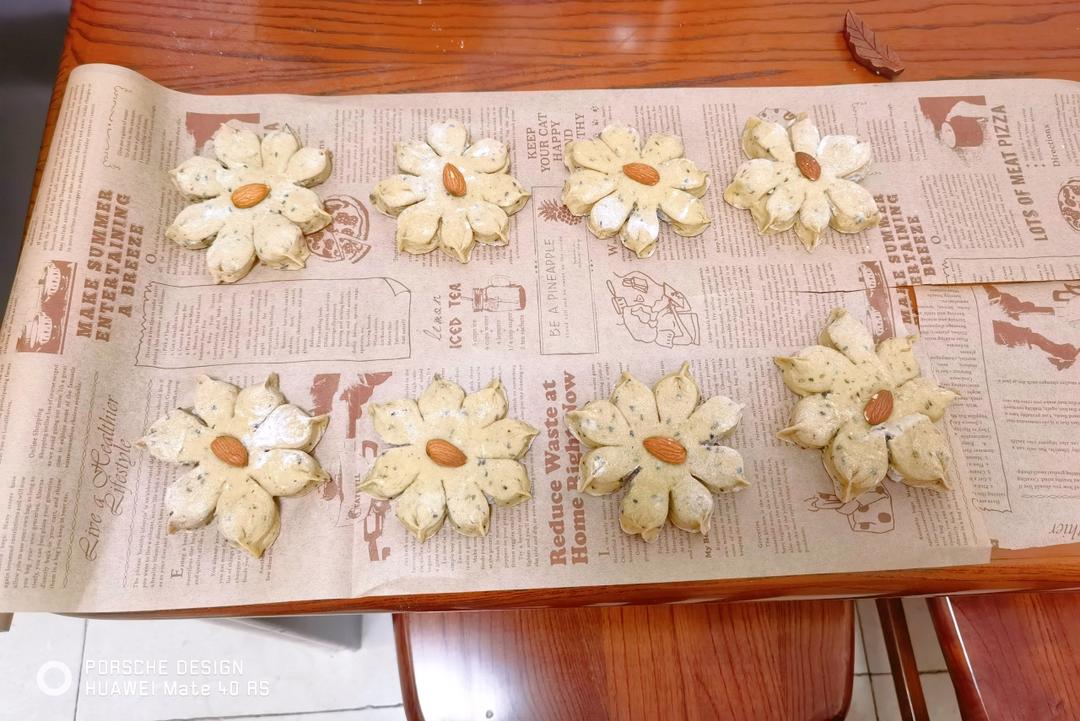芋泥樱花面包