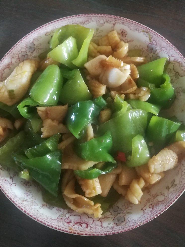 青椒炒鱿鱼