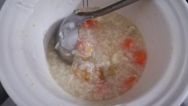小米虾滑粥