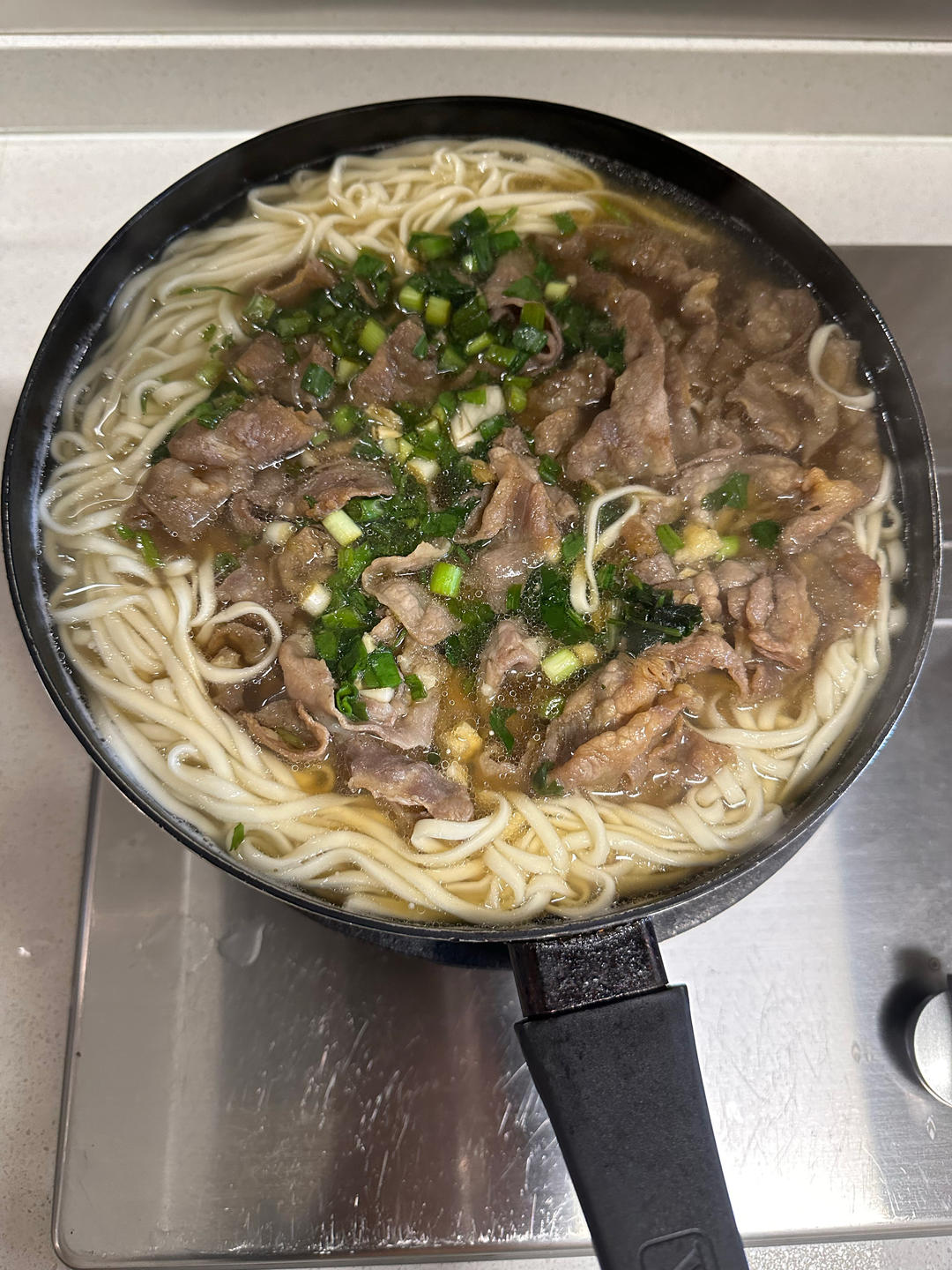 不用炝锅不用打卤的沏汤手擀面
