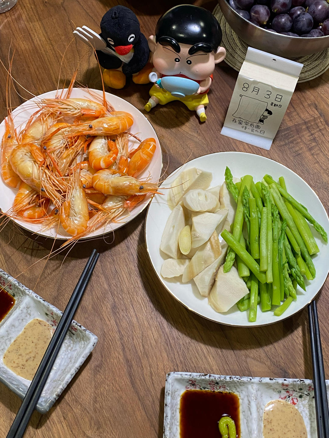 百吃不厌的白灼罗氏虾🦐