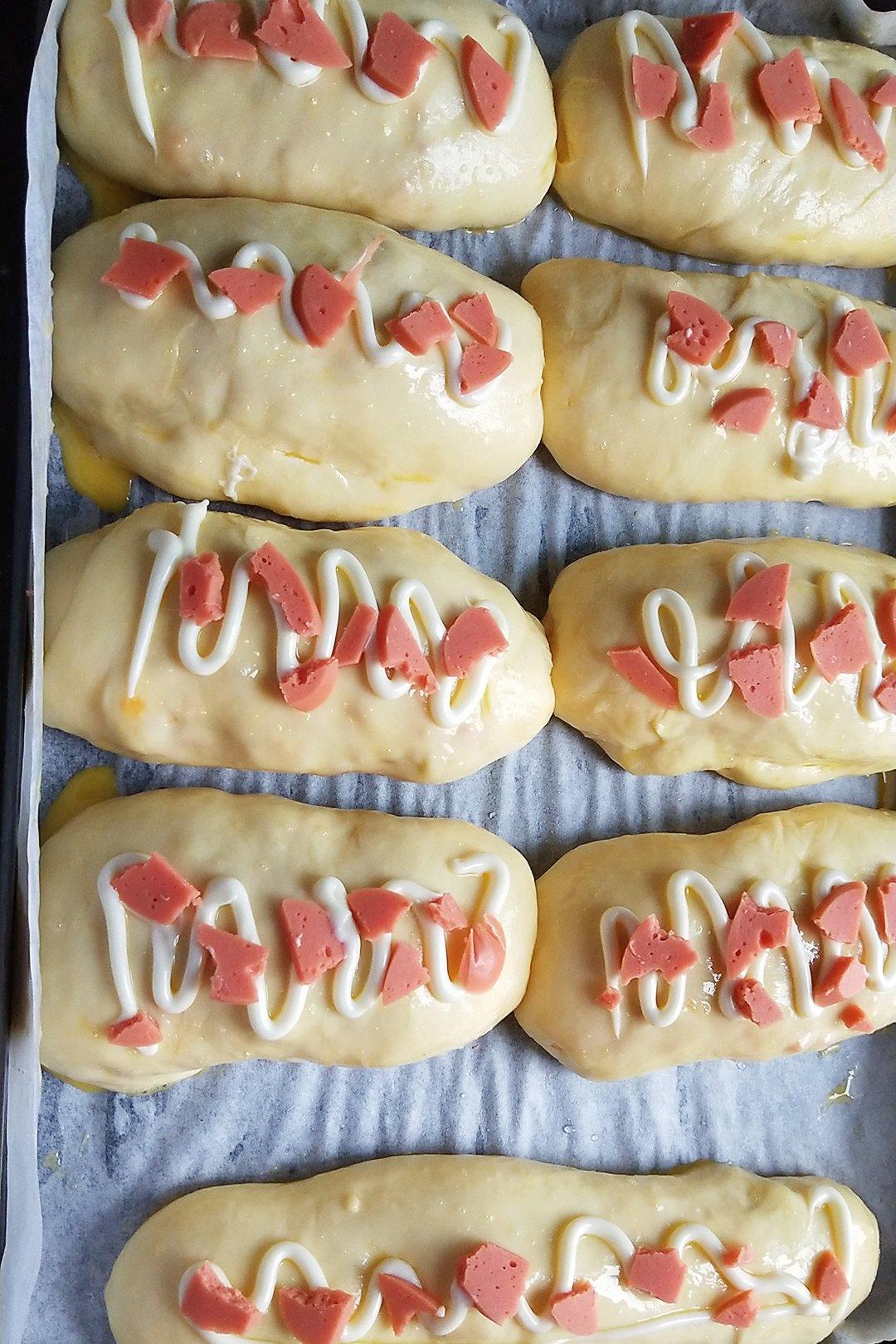 香葱火腿肉松面包