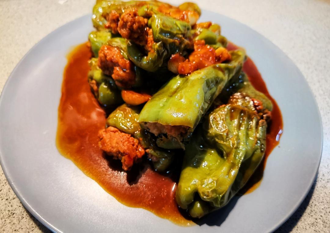 虎皮青椒塞肉
