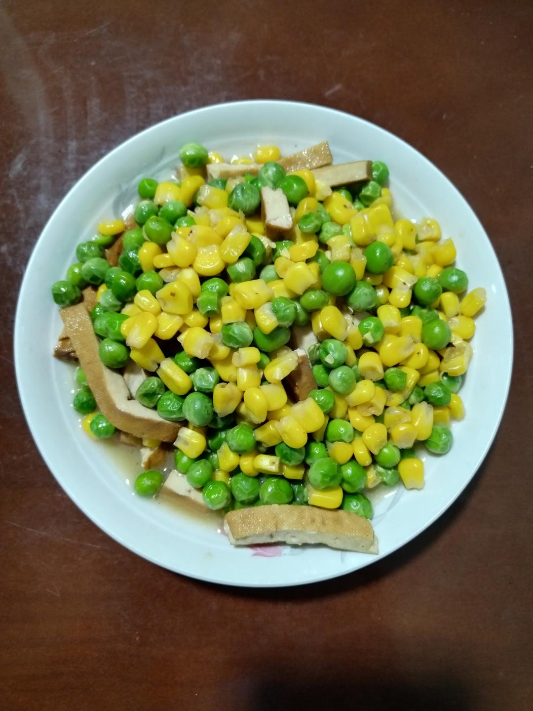 炒青豆玉米