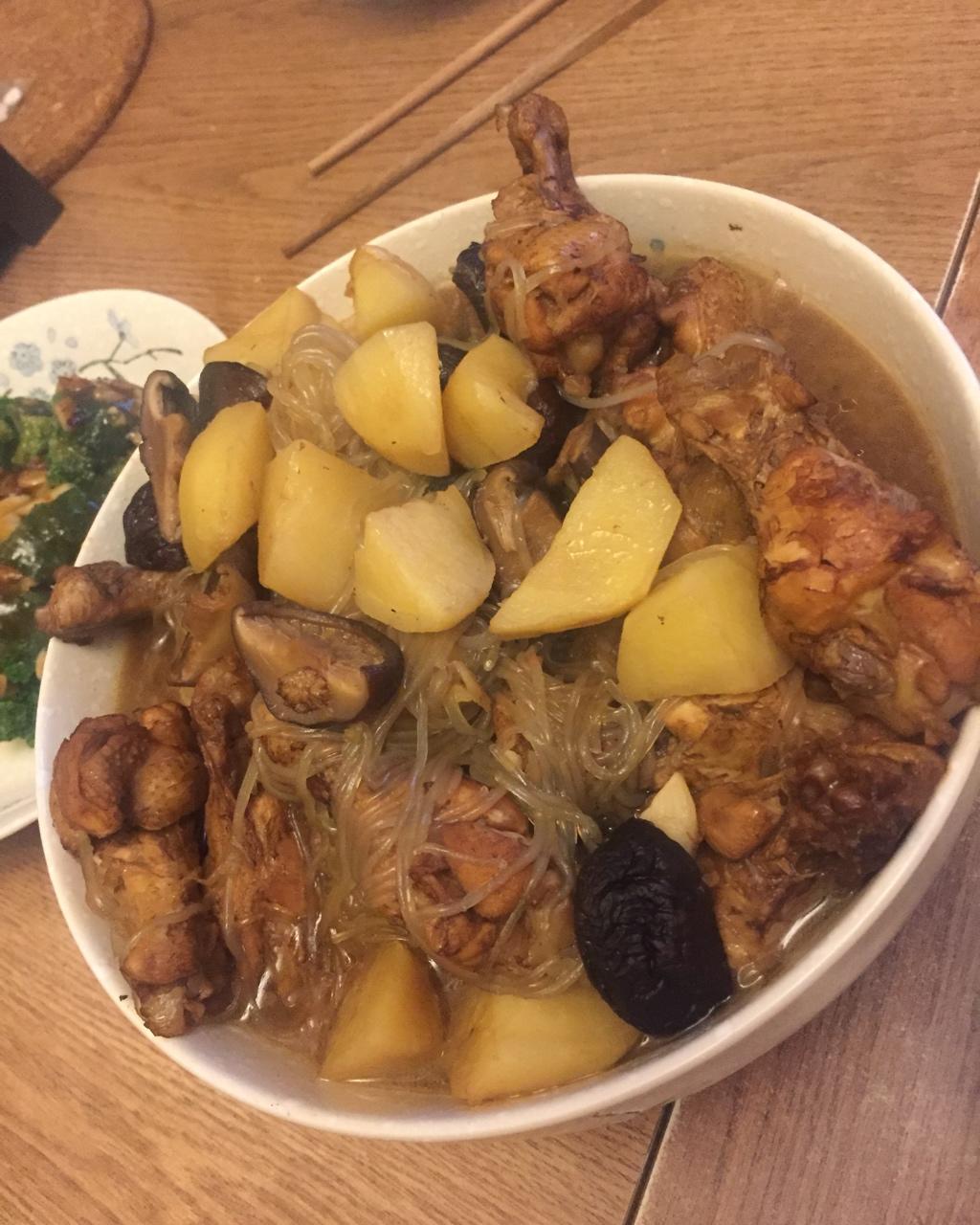 香菇焖鸡翅