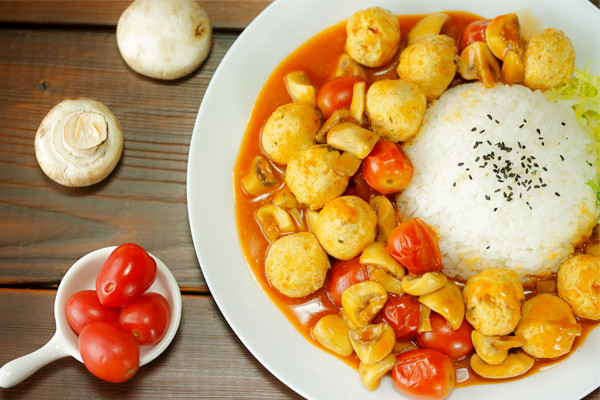 【微体兔菜谱】茄汁鸡肉丸饭丨是你点的这份超级便当吗？的做法