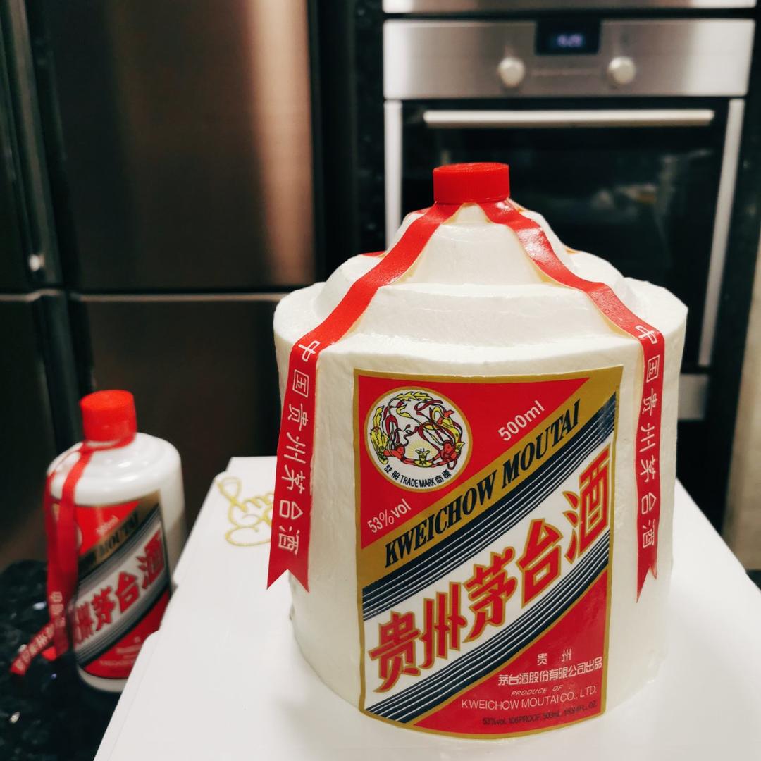 茅台酒立体蛋糕