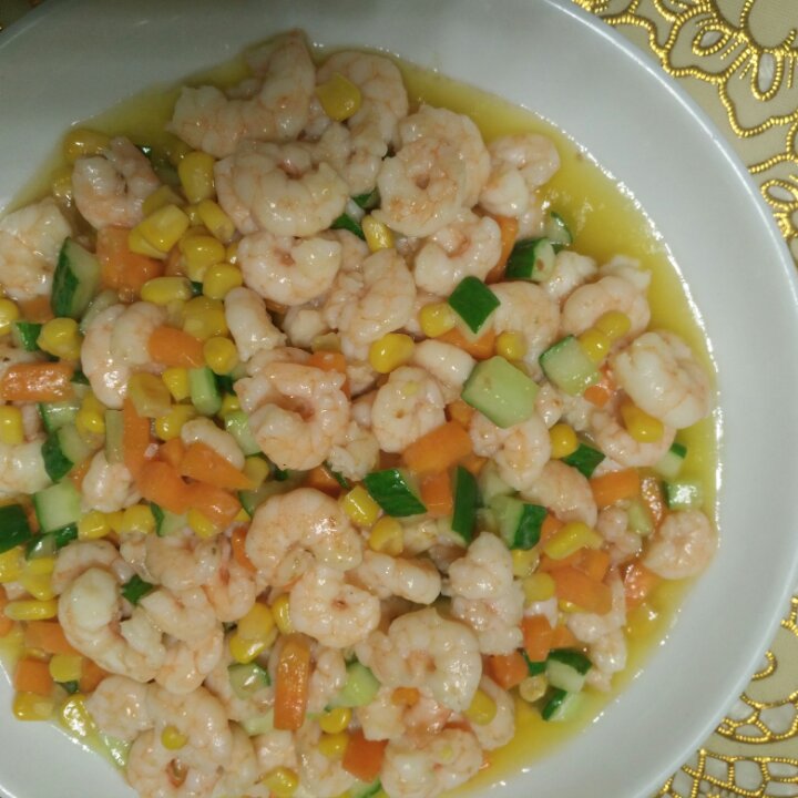 三色炒虾仁