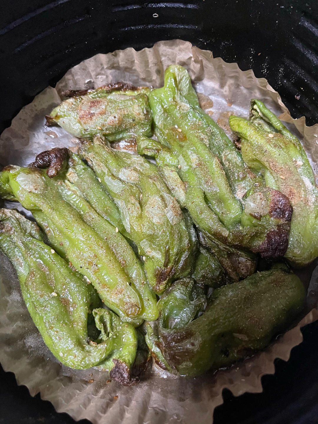 超懒人烧烤青椒的做法