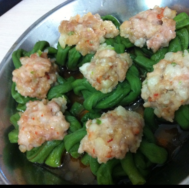 肉酿豆角