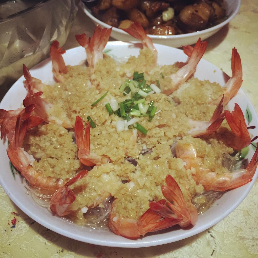 蒜蓉蒸虾的做法