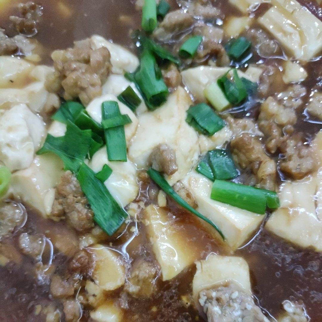 肉末内酯豆腐