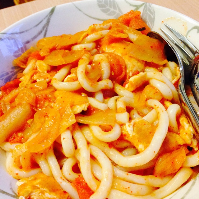 韩国泡菜炒乌冬面