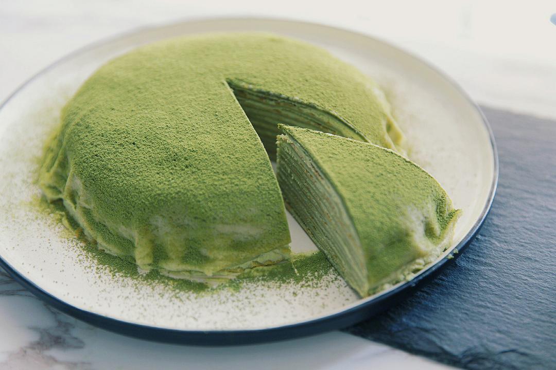 美味的煎蛋糕—抹茶千层蛋糕