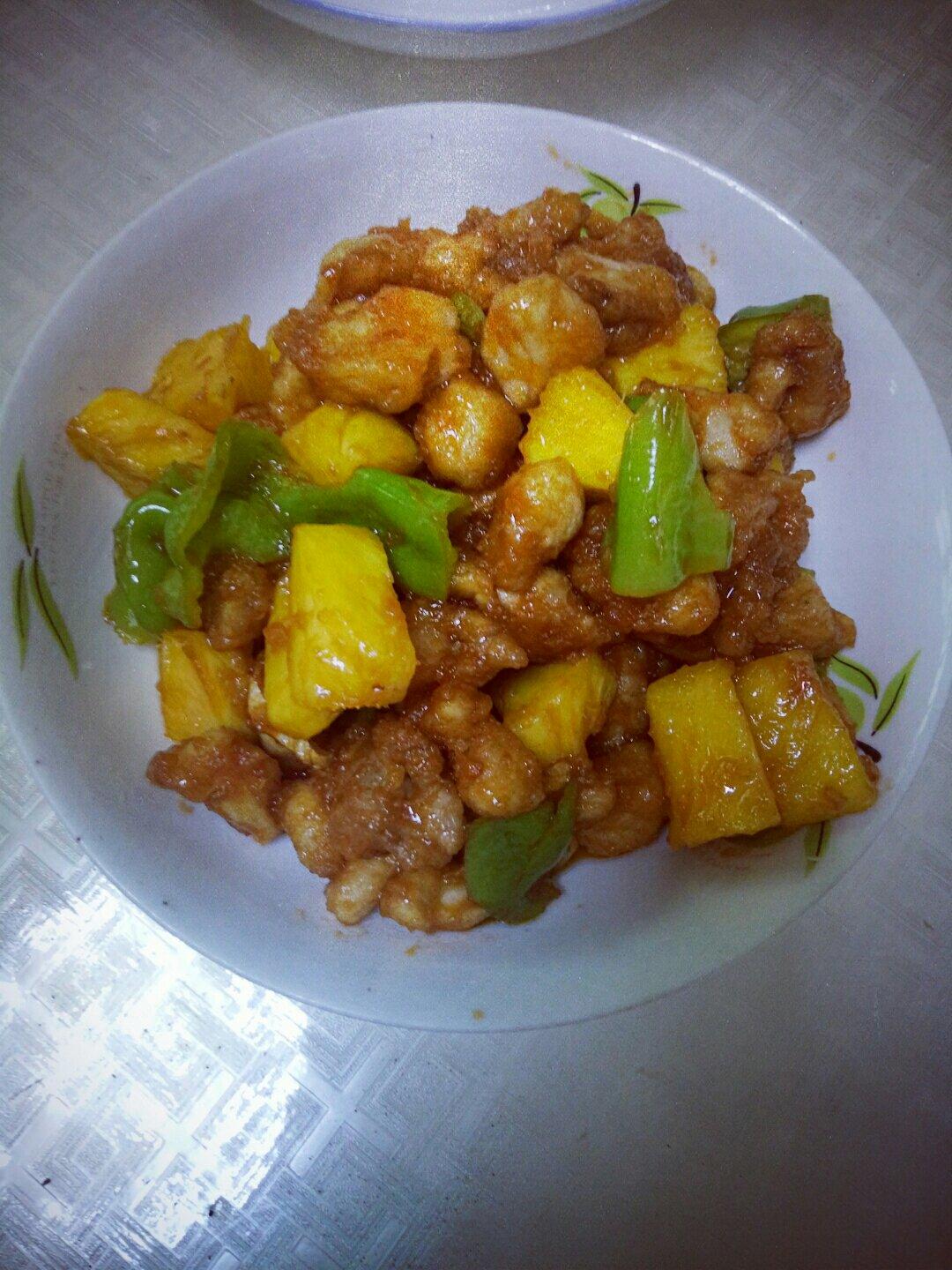 柠檬水的厨房做的糖醋菠萝鸡块