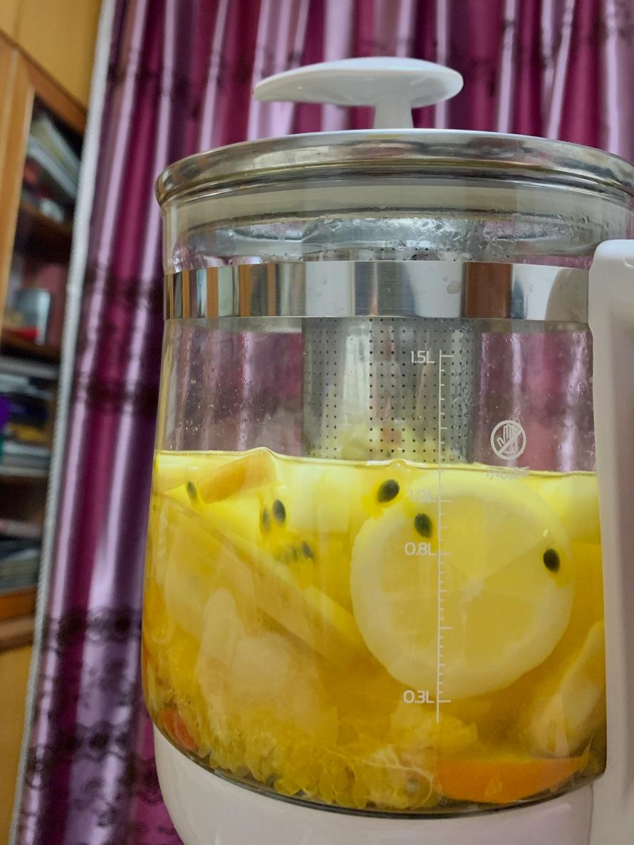 私藏居家茶饮：伪百香果双响炮水果茶的做法