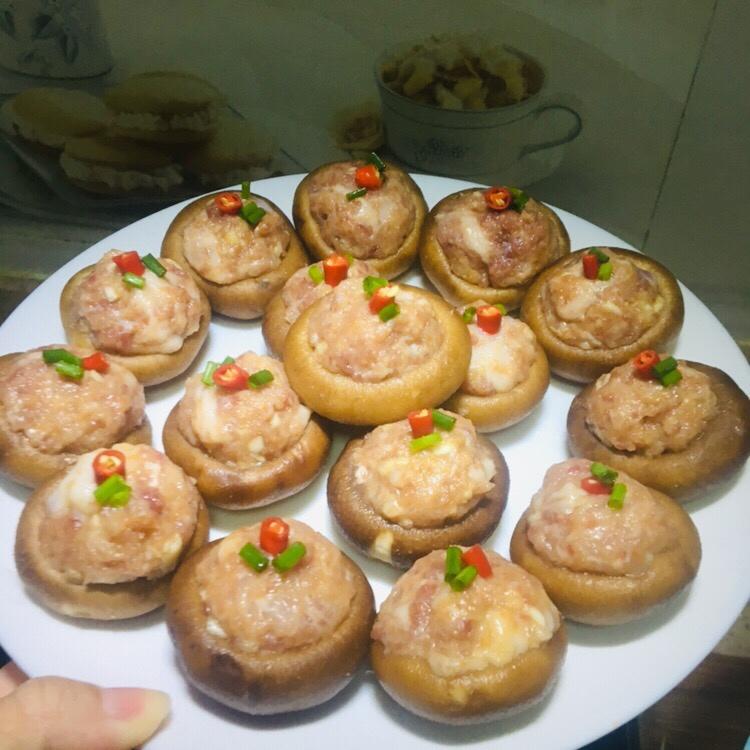 美丽的冬菇凉：冬菇酿