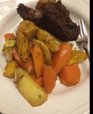 孜然蒜香烤羊腿