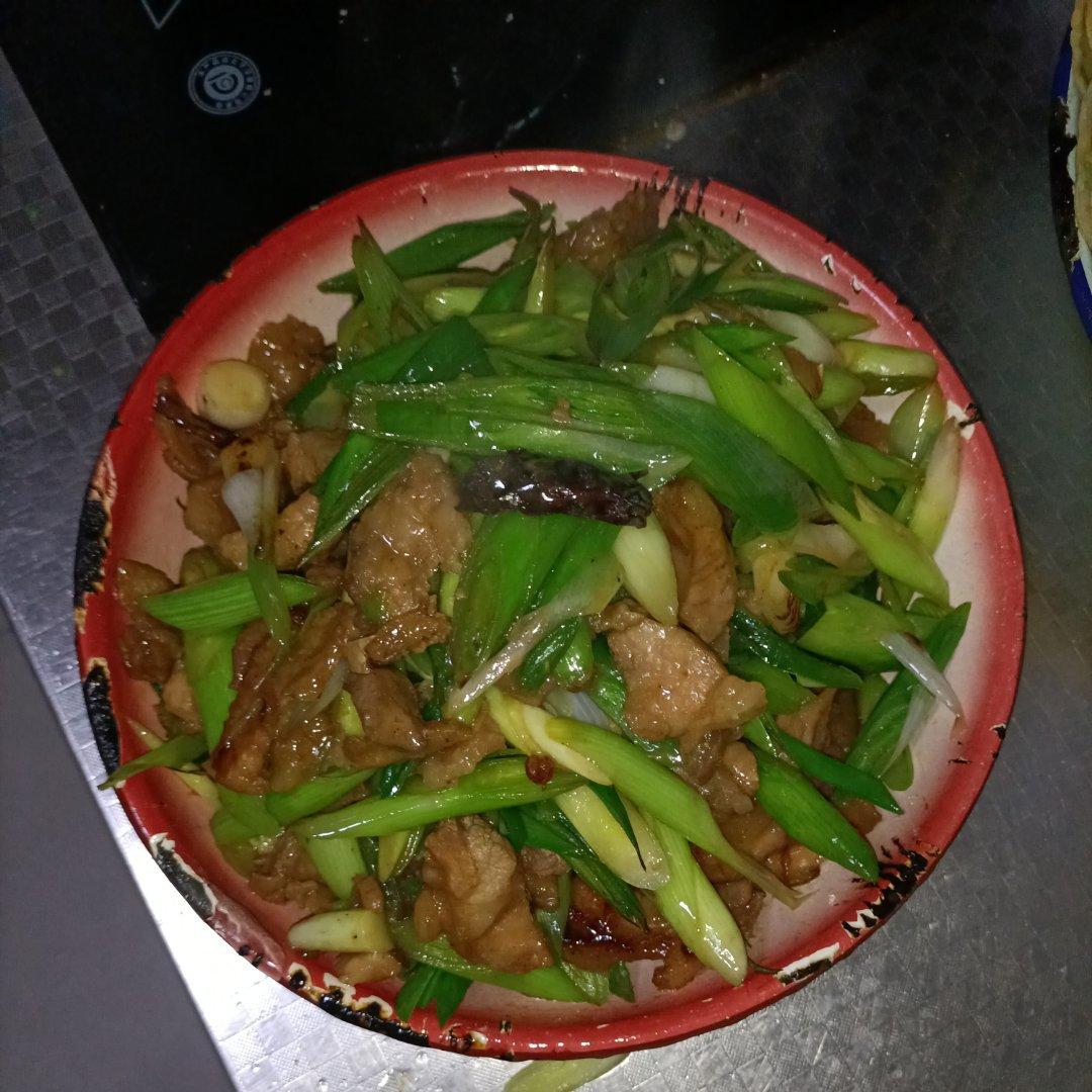 蒜苗炒肉