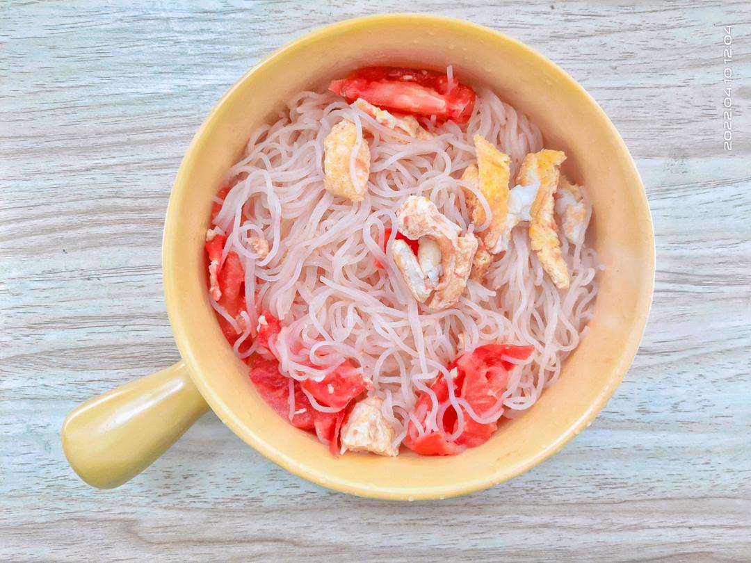 番茄炒蛋炒粉干