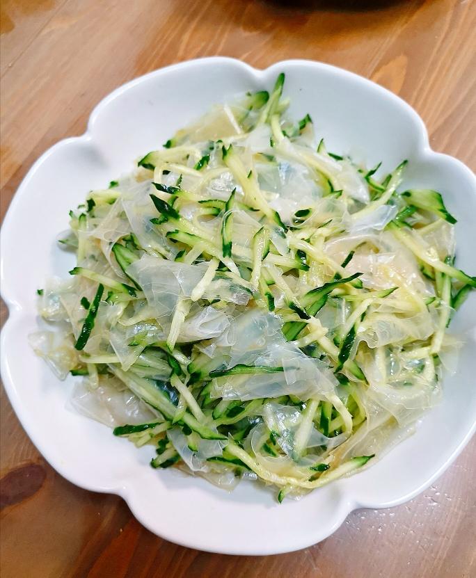 绿豆粉皮凉拌黄瓜的做法