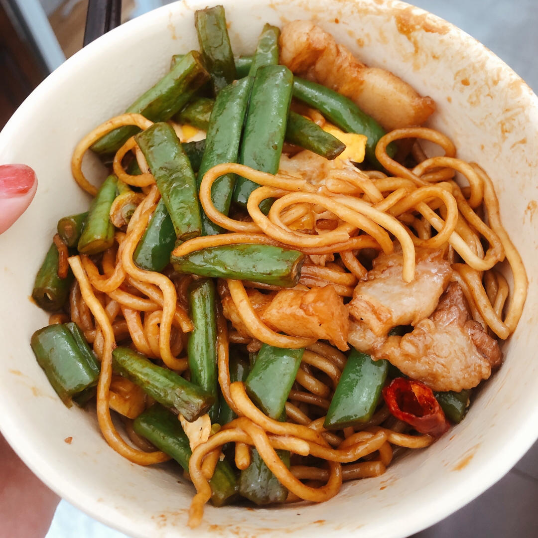 地道老北京扁豆焖面 豆角焖面 太好吃小心吃撑哦