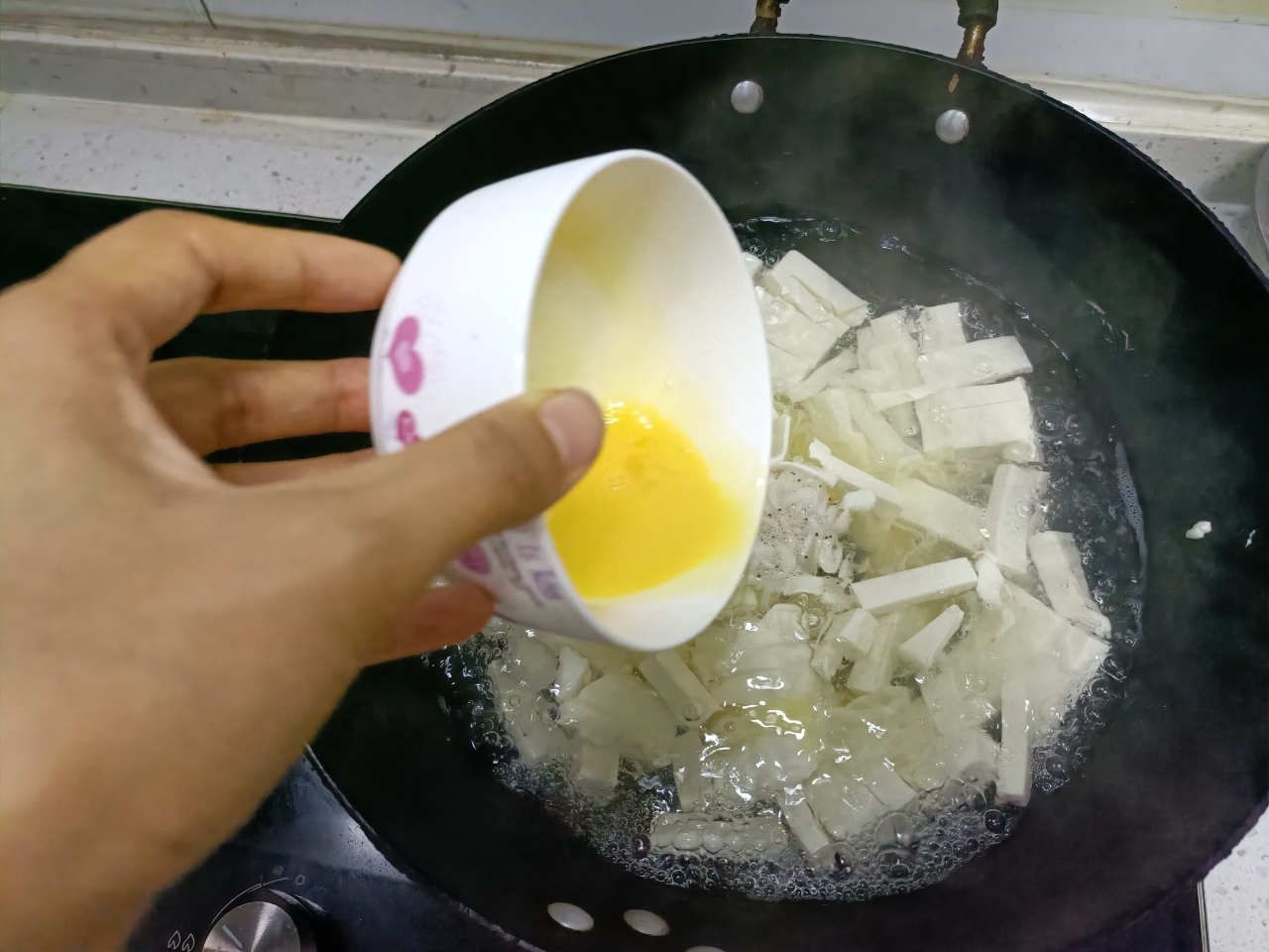 低脂鲜美的青菜豆腐汤的做法 步骤4