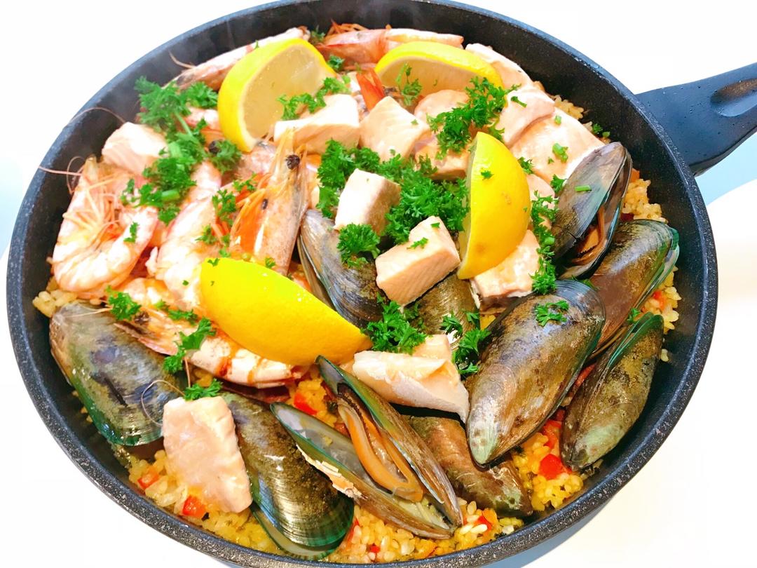 【曼食慢语】Seafood Paella 西班牙海鲜饭