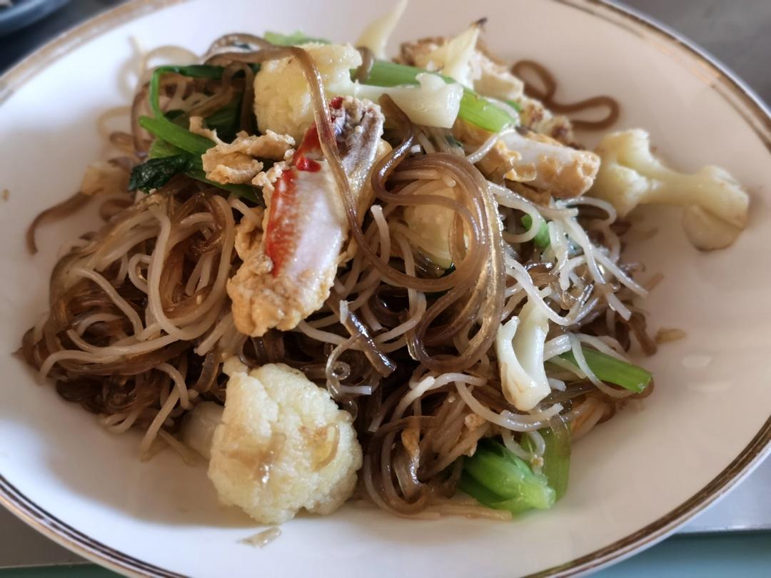 螃蟹炒双粉