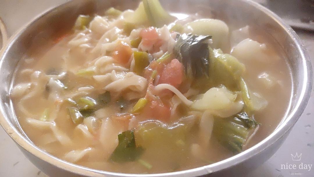 擀面条汤饭（适合老人）