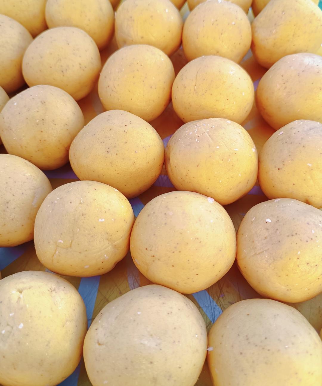 妈妈味道的黄米面豆包