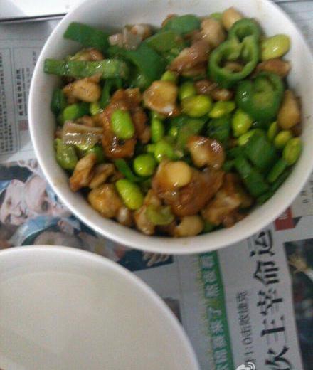 青椒毛豆鸡掌