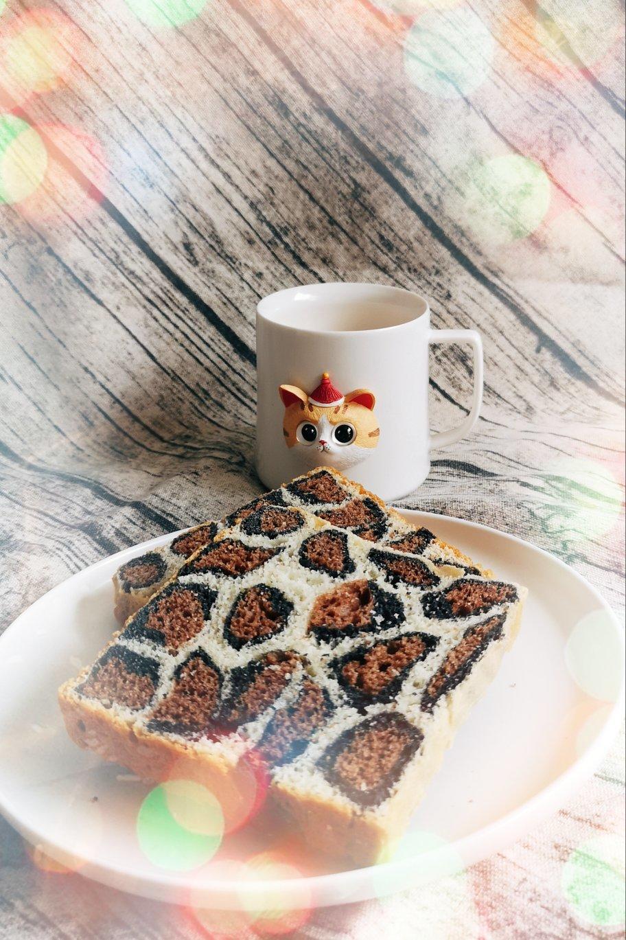 豹纹吐司(一次发酵)