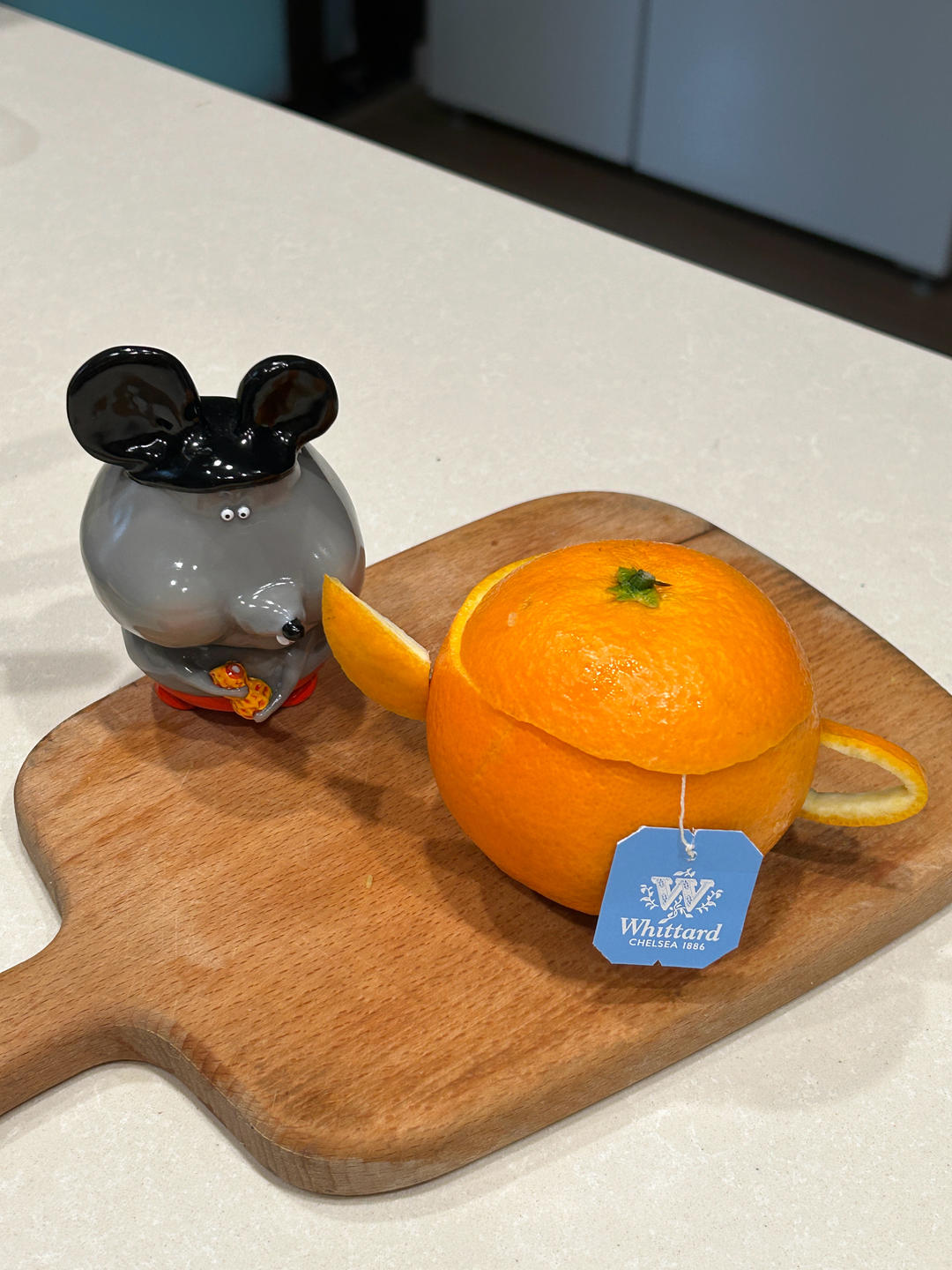 超萌的橙子茶壶