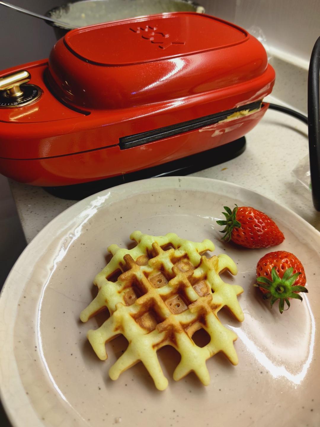 绝对懒人快手版的华夫饼🉑（轻食机版）