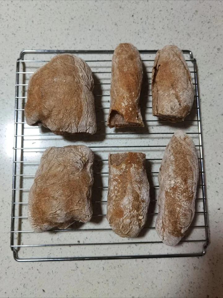 零机器免揉|徒手做出漂亮大气孔欧包|恰巴塔Ciabatta